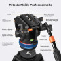 K&F Concept Trepied video aluminium