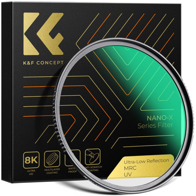 K&F Concept Filtre Nano X MCUV reflexion    0,1 % Slim 77mm