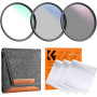 K&F Concept Filtre MCUV + CPL + ND4 revêtement bleu 67mm