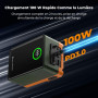 K&F Batterie V-Mount 6700mAh 99Wh 14,8V PD100W Vert / Orange