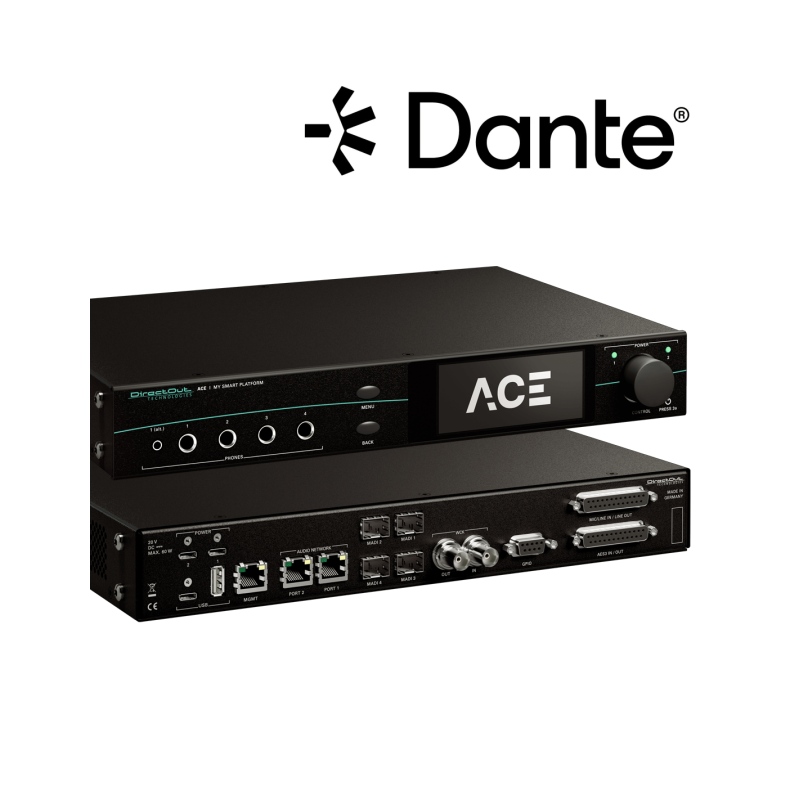 DirectOut TECHNOLOGIES ACE DANTE Plateforme Audio Compacte Dante
