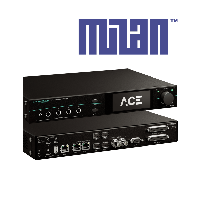 DirectOut TECHNOLOGIES ACE MILAN Plateforme Audio Compacte Dante