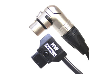Hawk-Wood Câble D-Tap(M) vers XLR 3-pin R/A (F) - 45cm