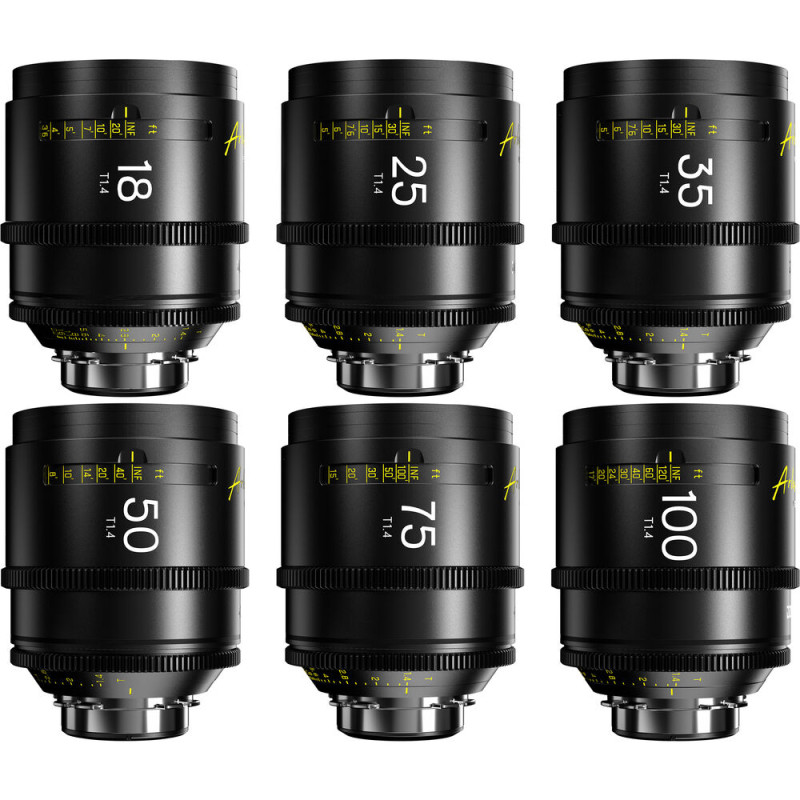 DZOFILM Arles Prime 18/25/35/50/75/100mm(PL_Black_Case_6pcs_Metric)