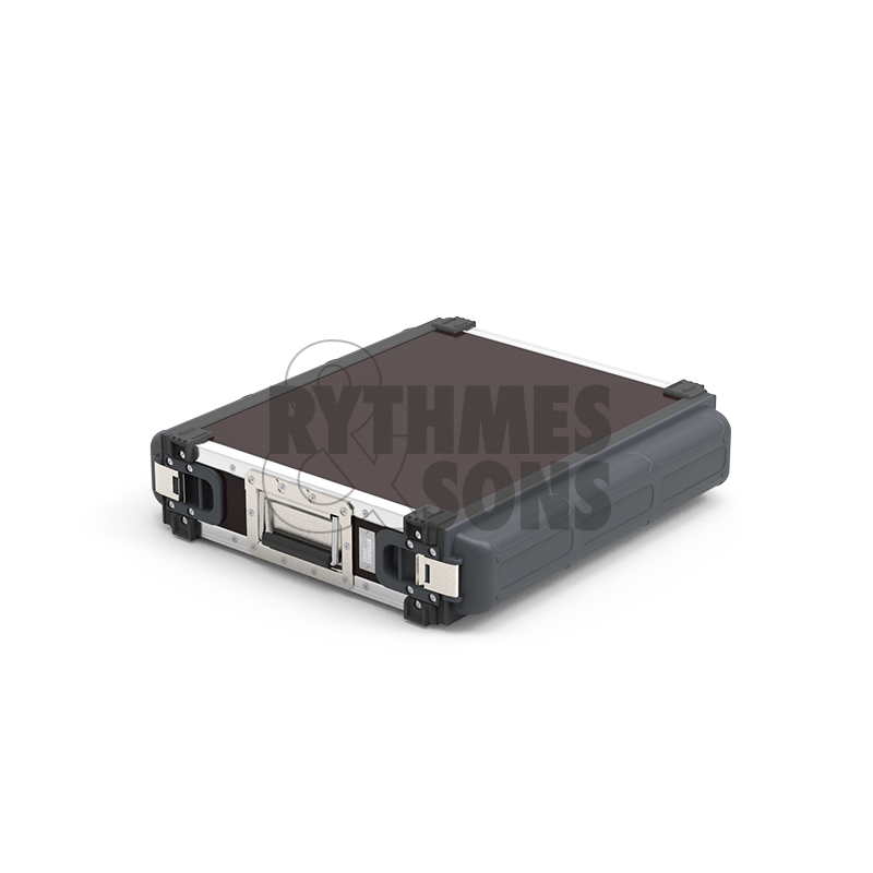 Rack ClicTop 2U profondeur 440 mm corps marron + couvercles gris