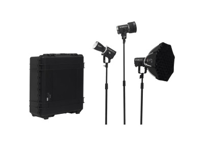 Aputure 3 Kits Storm 80c 3 éclairages led COB 80W - 1 800 à 20 000 K°