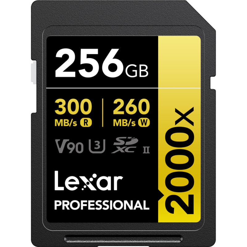 Lexar SDXC 256GB 2000x Professional UHS-II (U3) Class 10