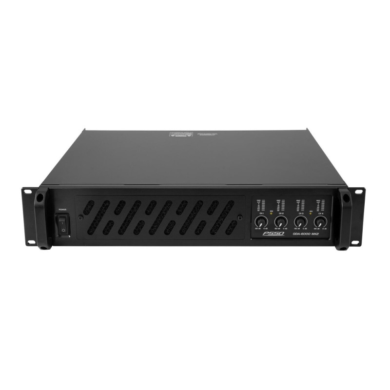 PSSO QDA-6000 MK2 Amplificateur de sonorisation multicanal 4 canaux 