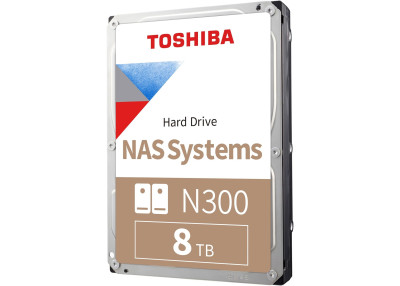 Toshiba Disque dur N300 - 3,5" 8TB - 7200rpm - SATA 6Gbps - 256MB