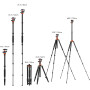 K&F Concept Trepied aluminium avec rotule 360° - Hauteur max 1,71m