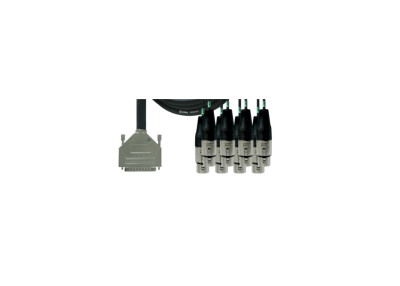 Cordial Câble interface sub-D/8 XLR femelles 3 m
