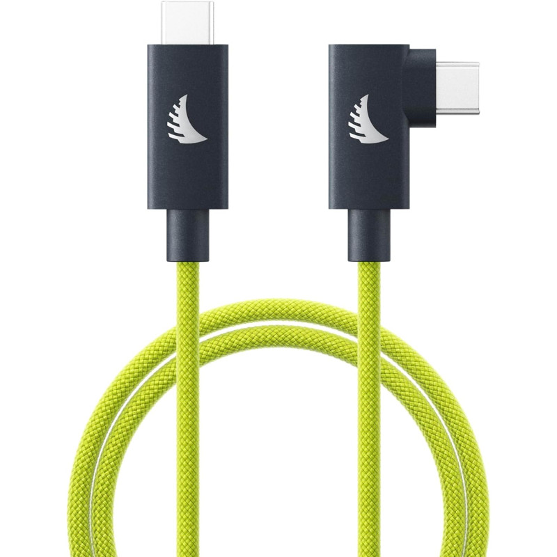 Angelbird Câble flexible™ solide USB-C 4.0 à angle droit Lime 32 cm