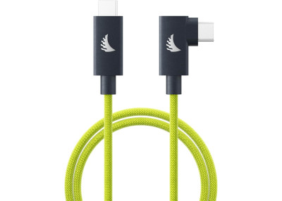 Angelbird Câble flexible™ solide USB-C 4.0 à angle droit lime 1 m