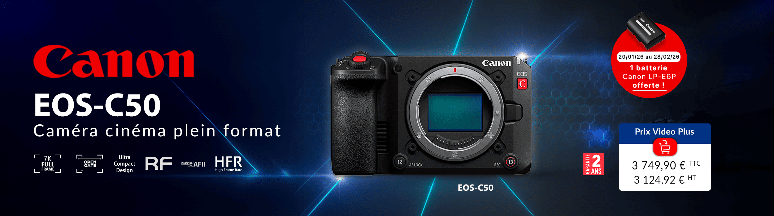 Nouveauté Canon EOS C50