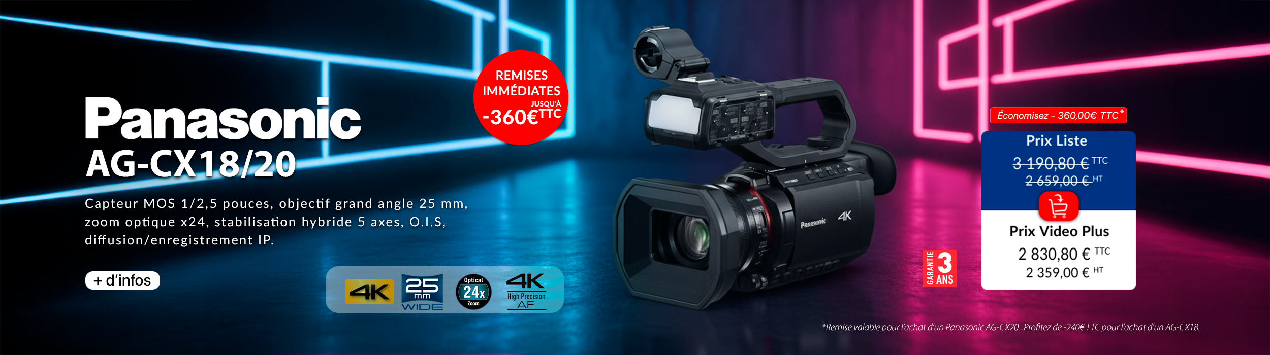 Panasonic Promotion AG-CX18/20