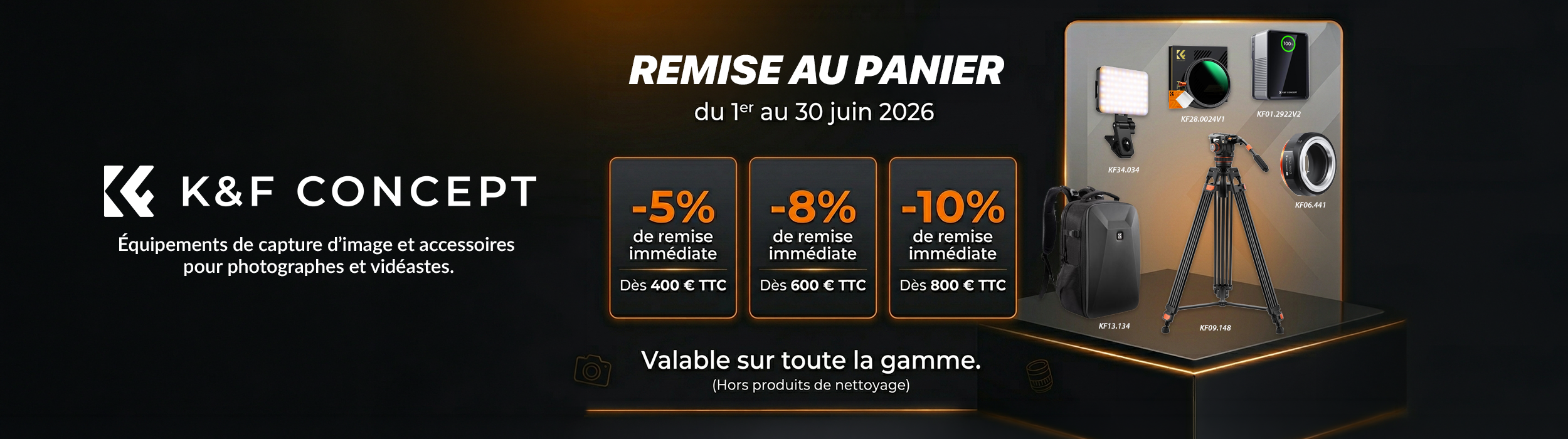 K&F CONCEPT Promotion Juin 2026